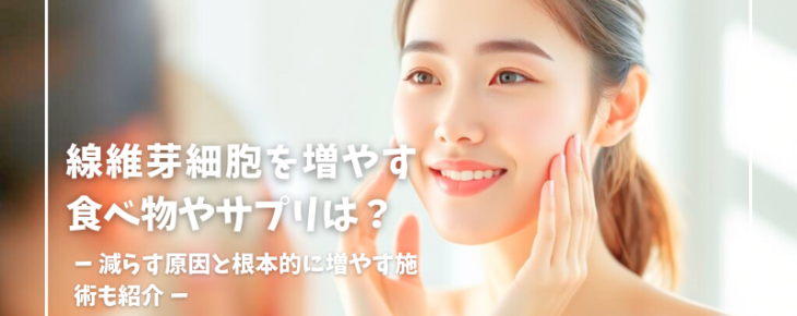 線維芽細胞を増やす食べ物・サプリは？