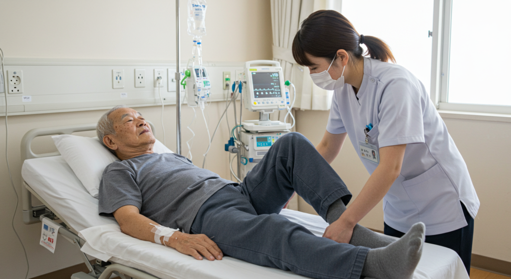 幹細胞治療中の同時リハビリ